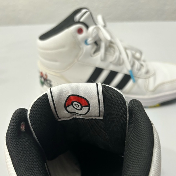 Pokemon Adidas Hoops Shoes Size 5.5 Adidas Hoops Mid 2.0K Pokemon edition. - Picture 12 of 13